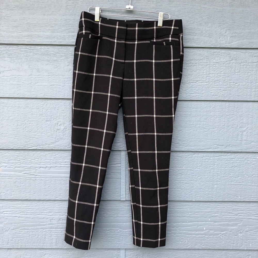 Plaid LOFT skinny pants